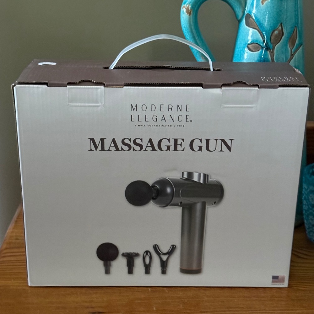 NEW NIB Moderne Elegance Massage Gun Percussion Handheld Muscle Massager